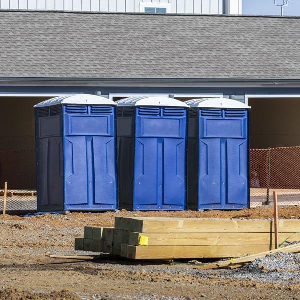Heavy-duty construction site porta potty in Findlay, Ohio